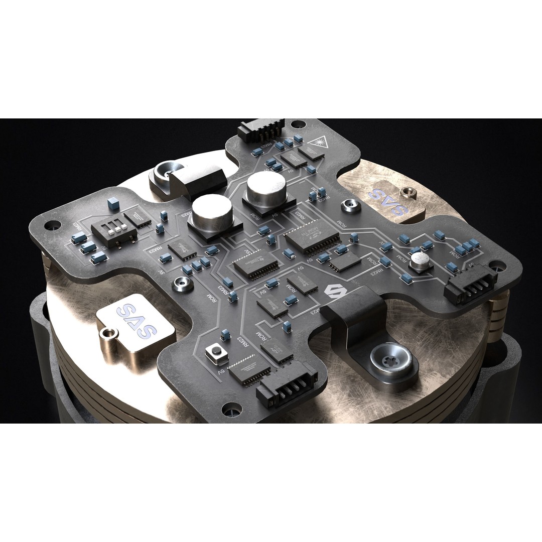 Electronic Board 3D Model – Low Poly PBR Asset, FBX Format - View 5