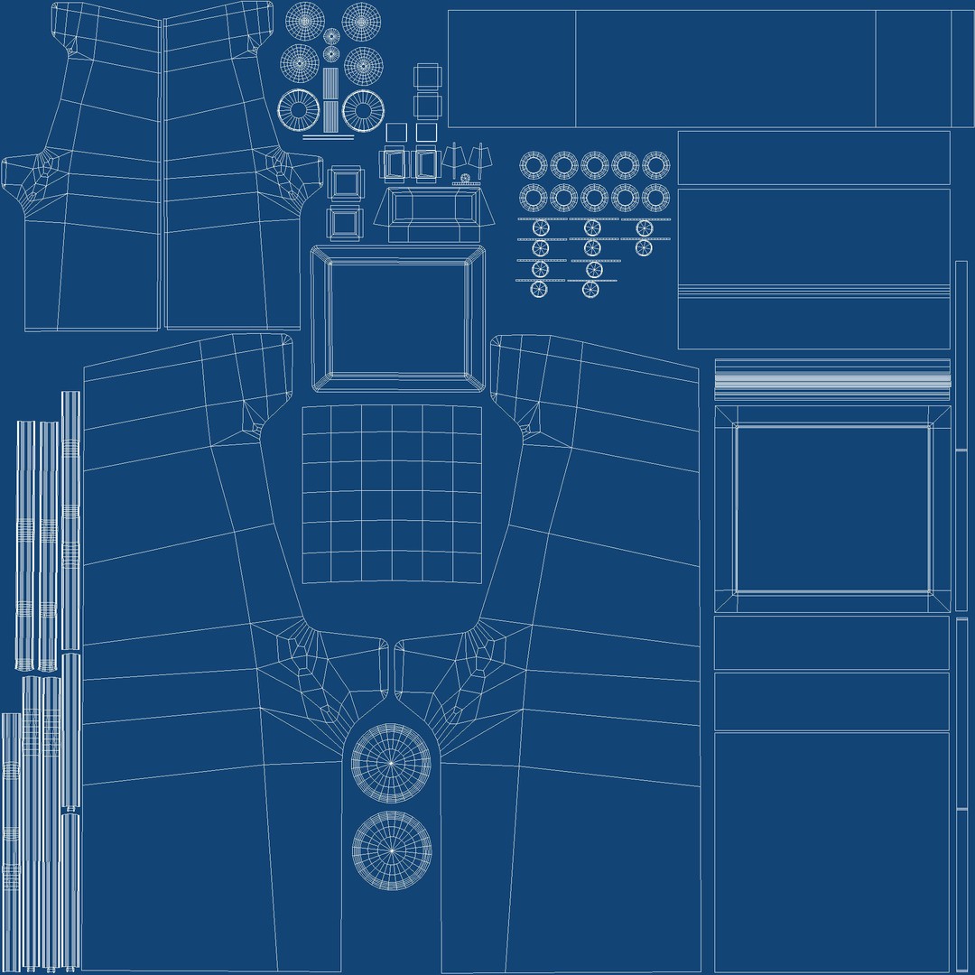 Space Hunt Arcade Machine 3D Model – Low Poly Game Asset, FBX, PBR - View 15