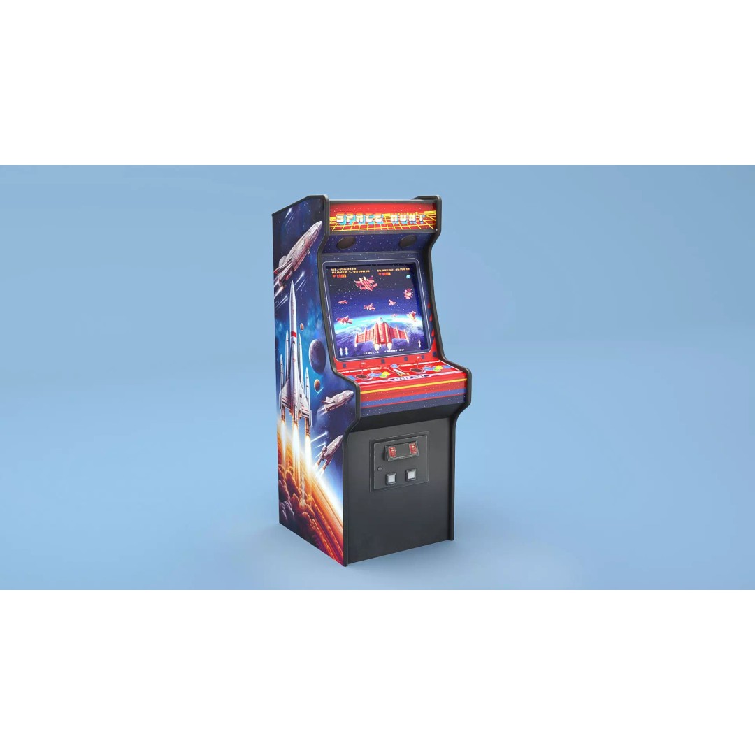 Space Hunt Arcade Machine 3D Model – Low Poly Game Asset, FBX, PBR - View 2