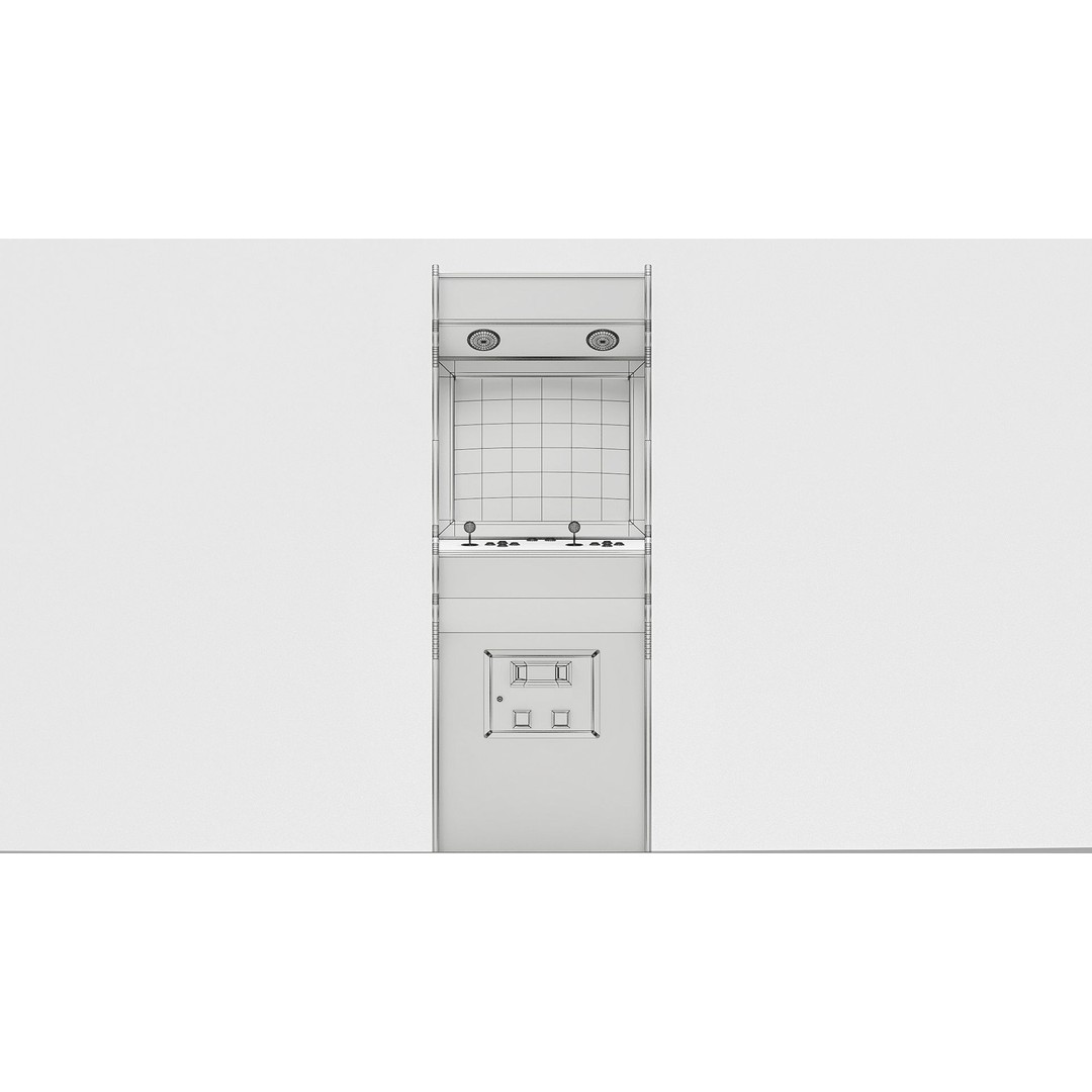 Space Hunt Arcade Machine 3D Model – Low Poly Game Asset, FBX, PBR - View 5