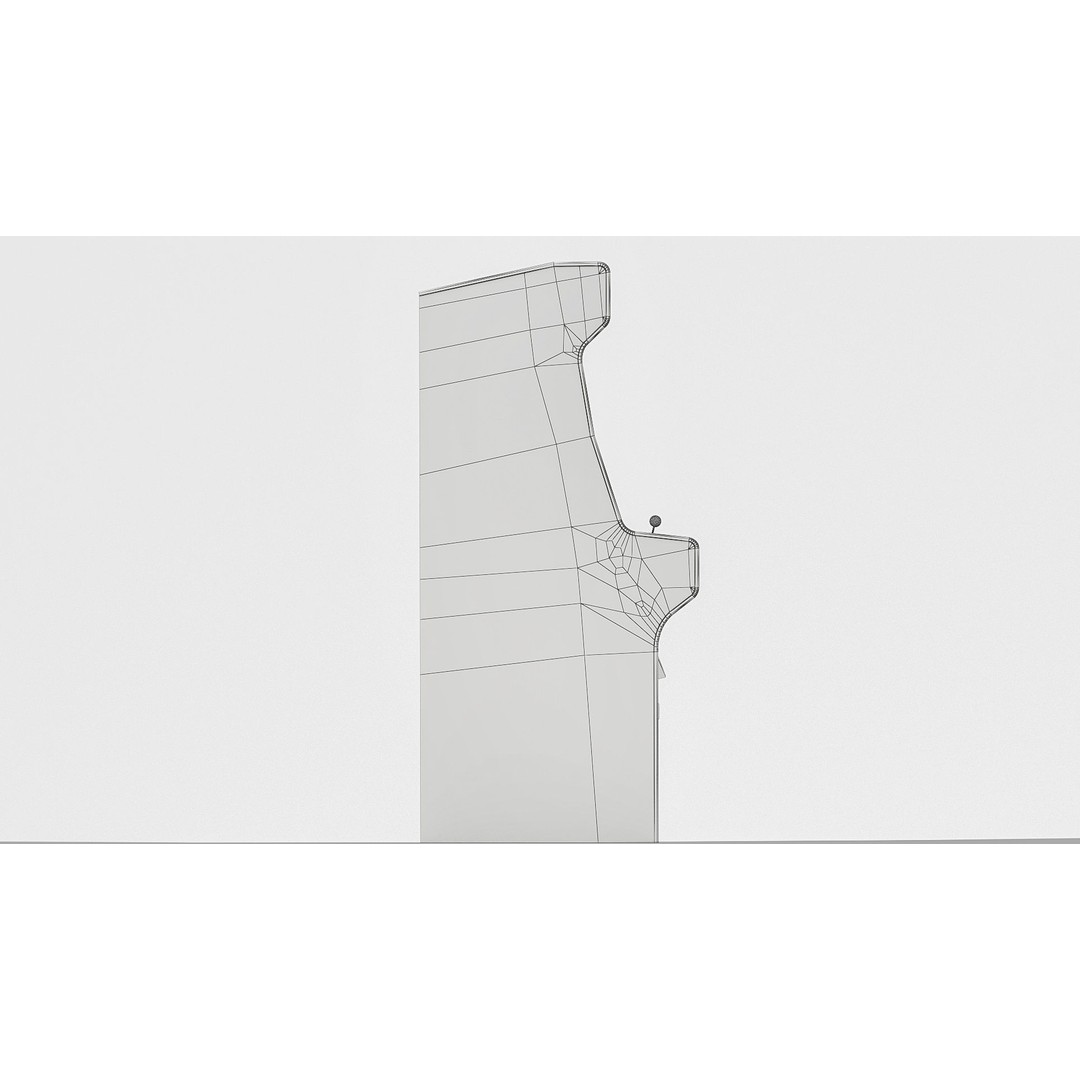 Space Hunt Arcade Machine 3D Model – Low Poly Game Asset, FBX, PBR - View 7