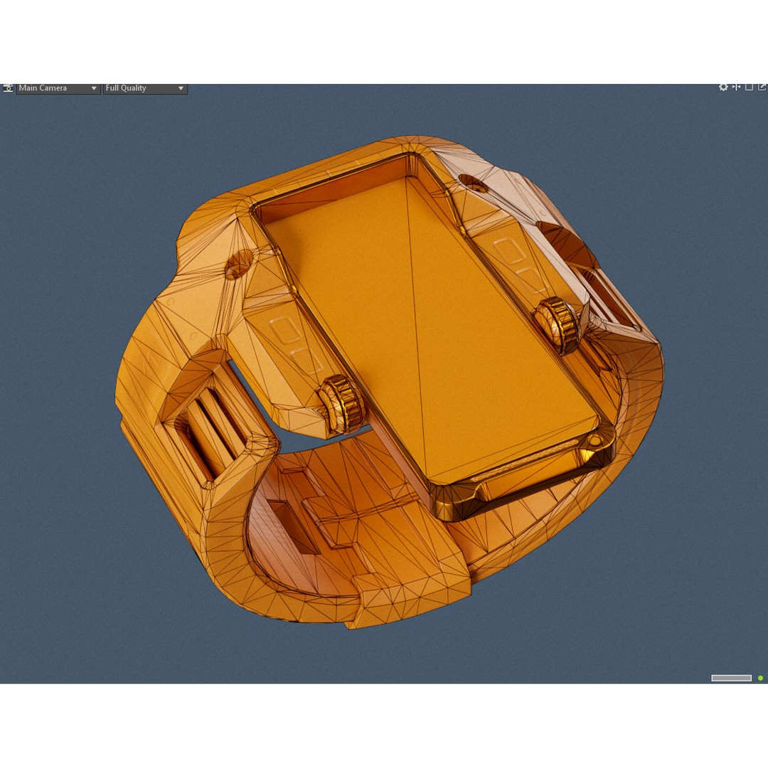 EM1 Watch Concept 3D Model – Low Poly PBR Game Asset, FBX & OBJ