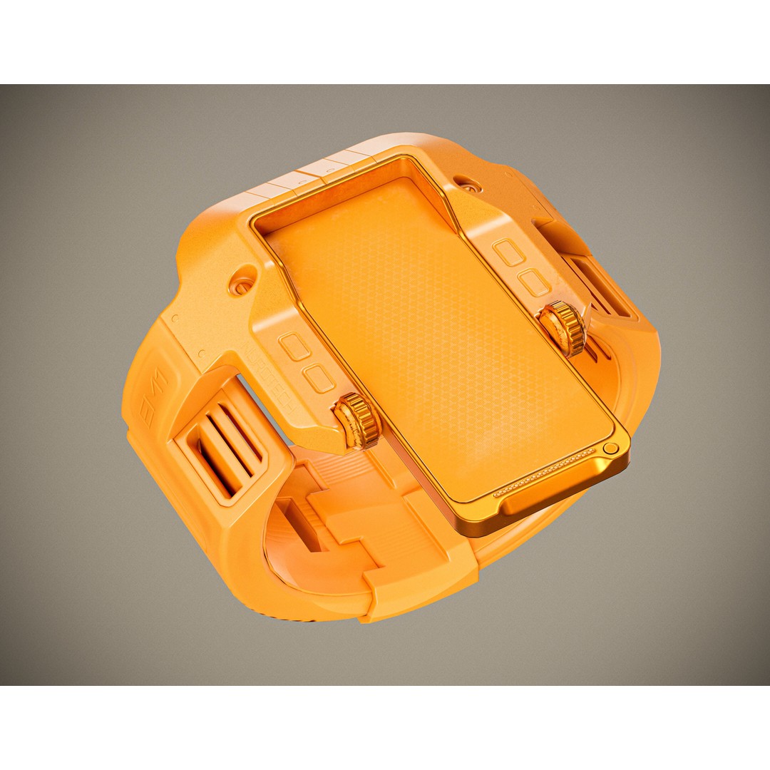 EM1 Watch Concept 3D Model – Low Poly PBR Game Asset, FBX & OBJ - View 12