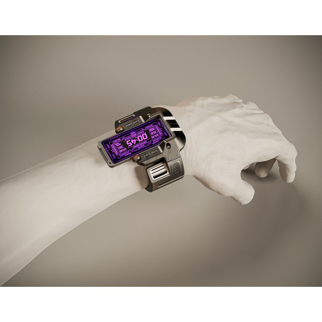 EM1 Watch Concept 3D Model – Low Poly PBR Game Asset, FBX & OBJ - View 5