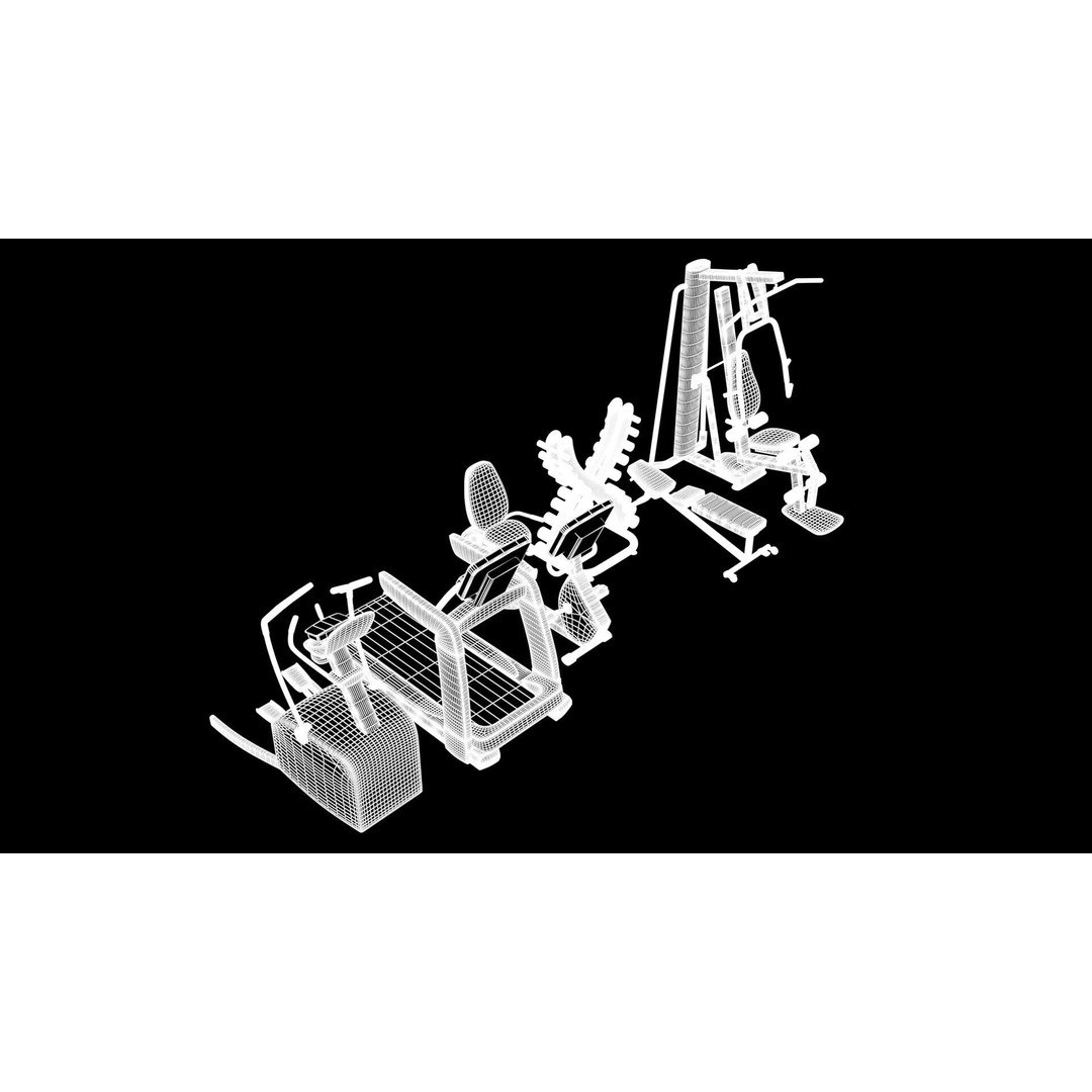 Training Equipment 3D Model – Realistic PBR Asset, FBX