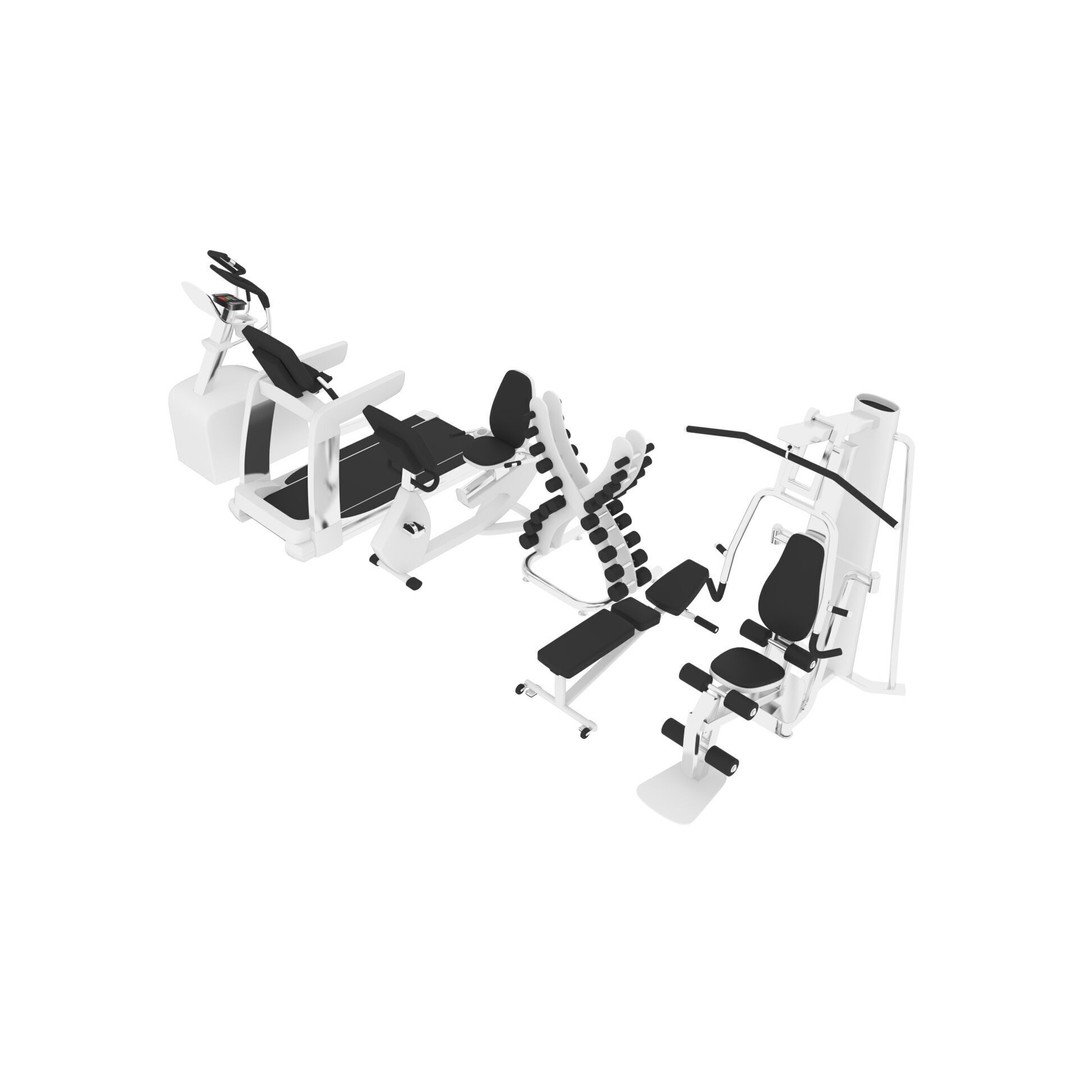 Training Equipment 3D Model – Realistic PBR Asset, FBX - View 6