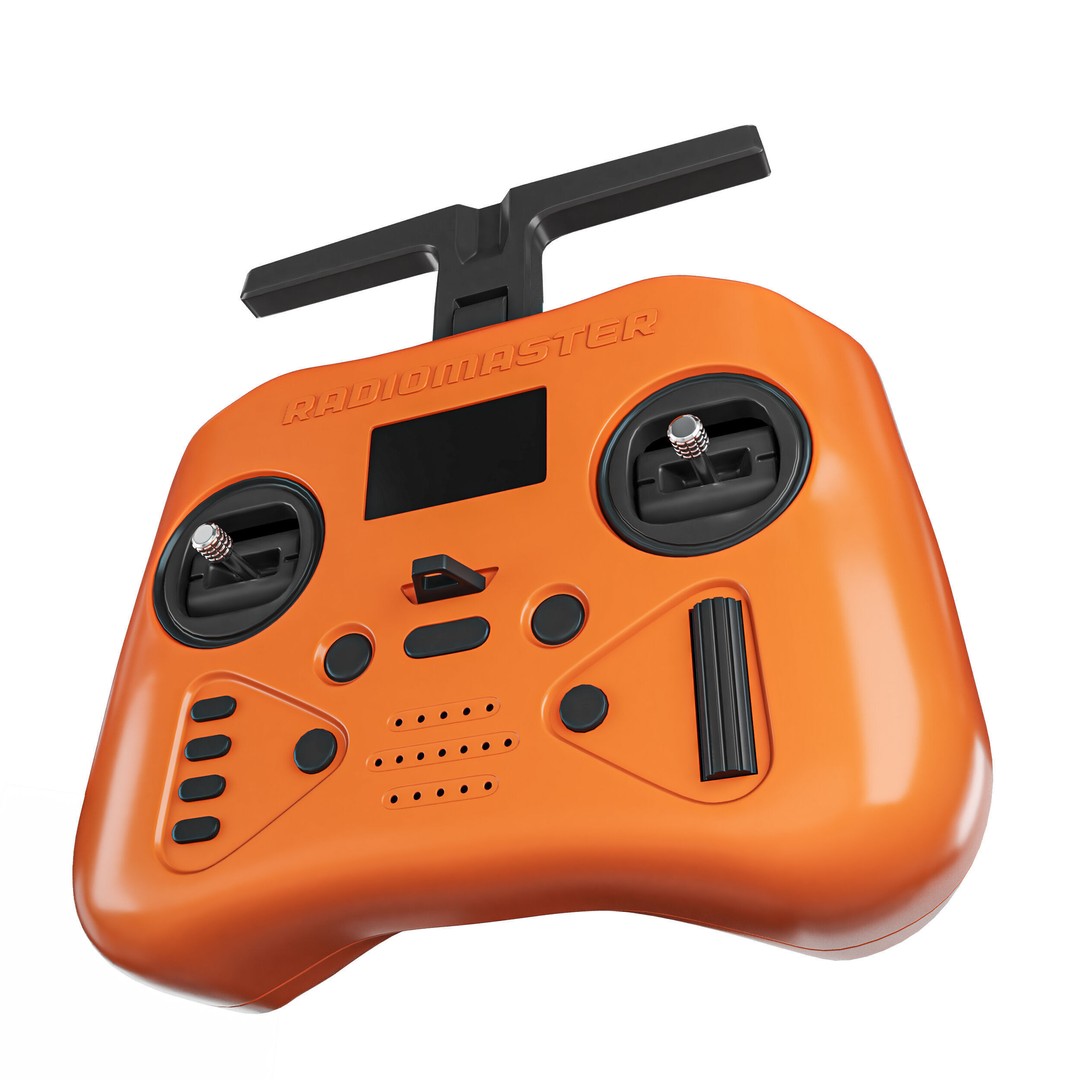 Radio Controller 3D Model – Retro Electronics Asset, FBX & Blender - View 10