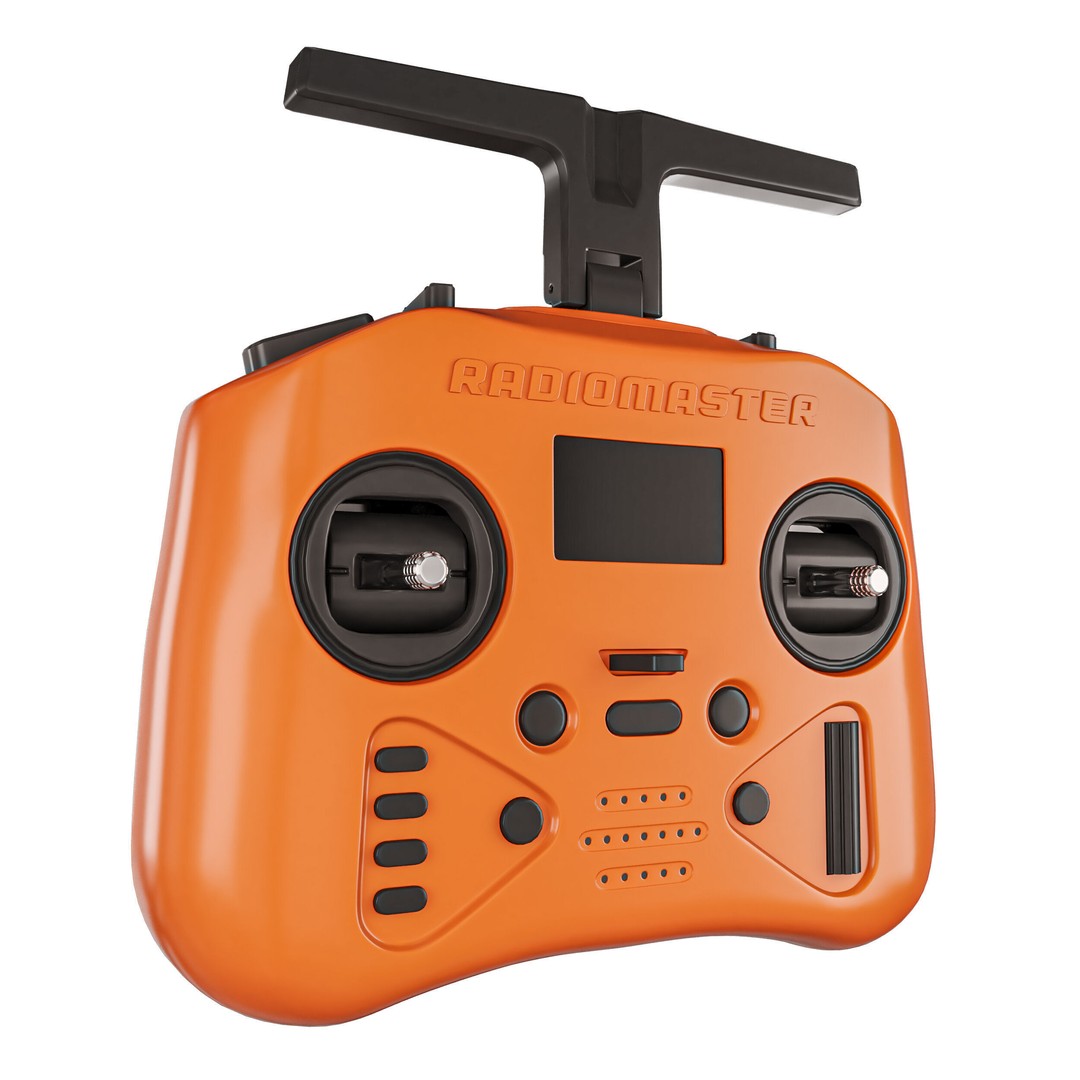 Radio Controller 3D Model – Retro Electronics Asset, FBX & Blender - View 3
