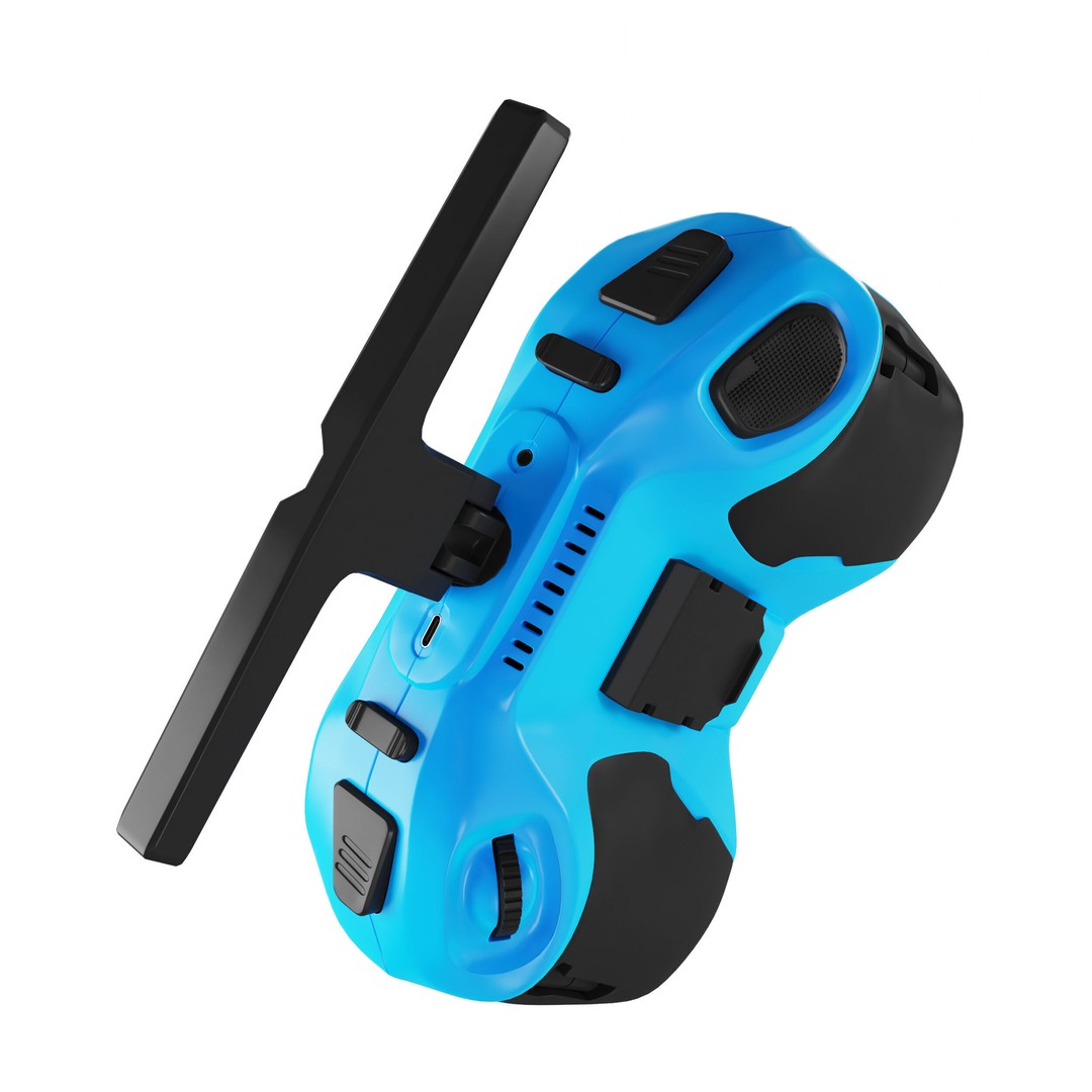 Radio Controller 3D Model – Retro Electronics Asset, FBX & Blender - View 6