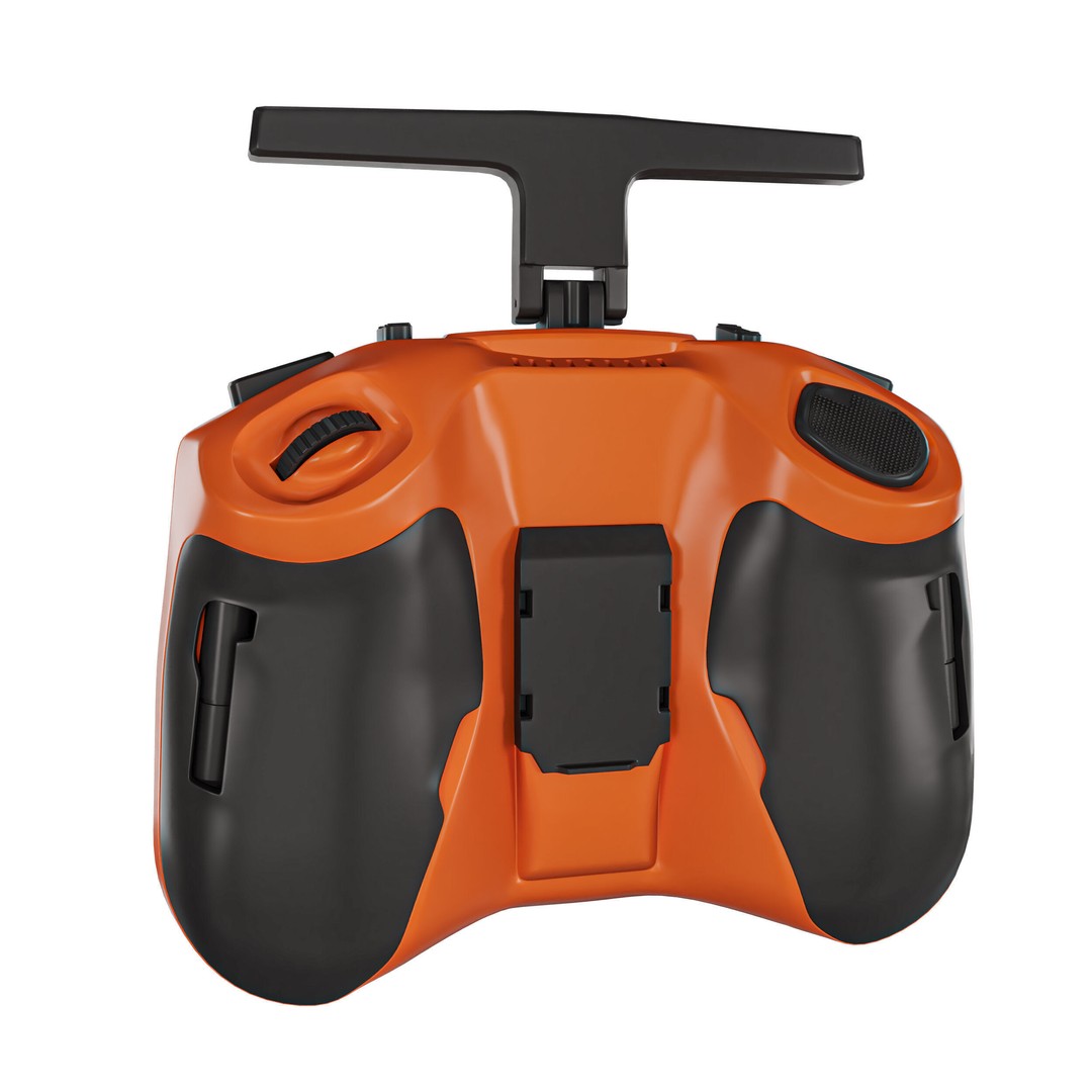 Radio Controller 3D Model – Retro Electronics Asset, FBX & Blender - View 7