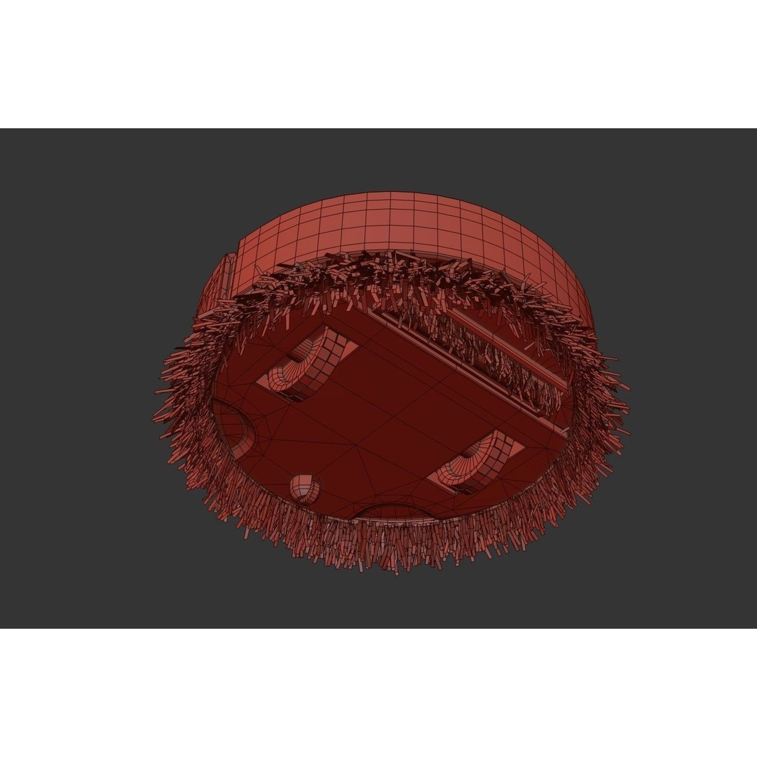 Floor Cleaning Robot 3D Model – Low Poly PBR Game Asset, FBX - View 22