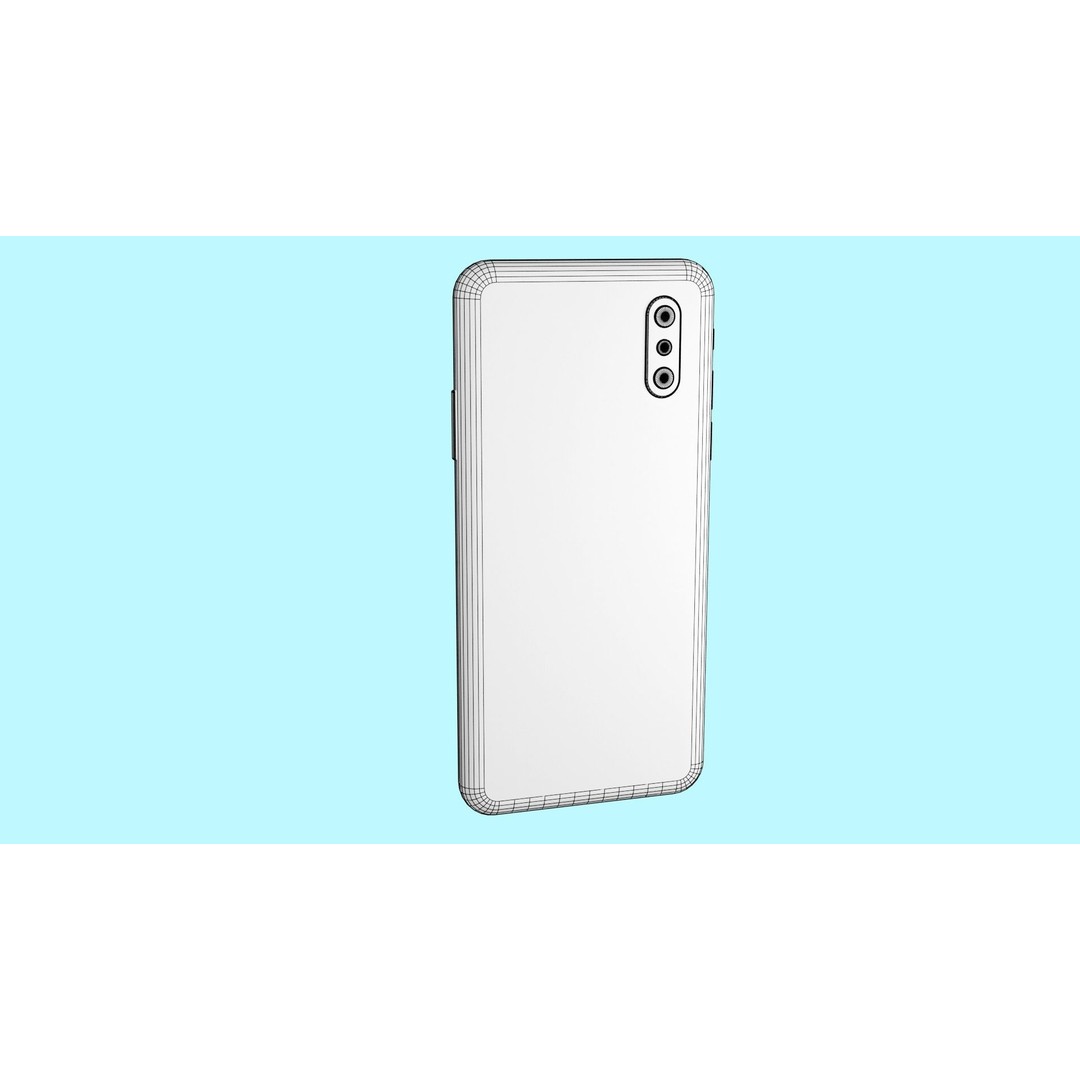 Generic Smartphone 3D Model – Low Poly Game Asset, FBX, OBJ, STL - View 11