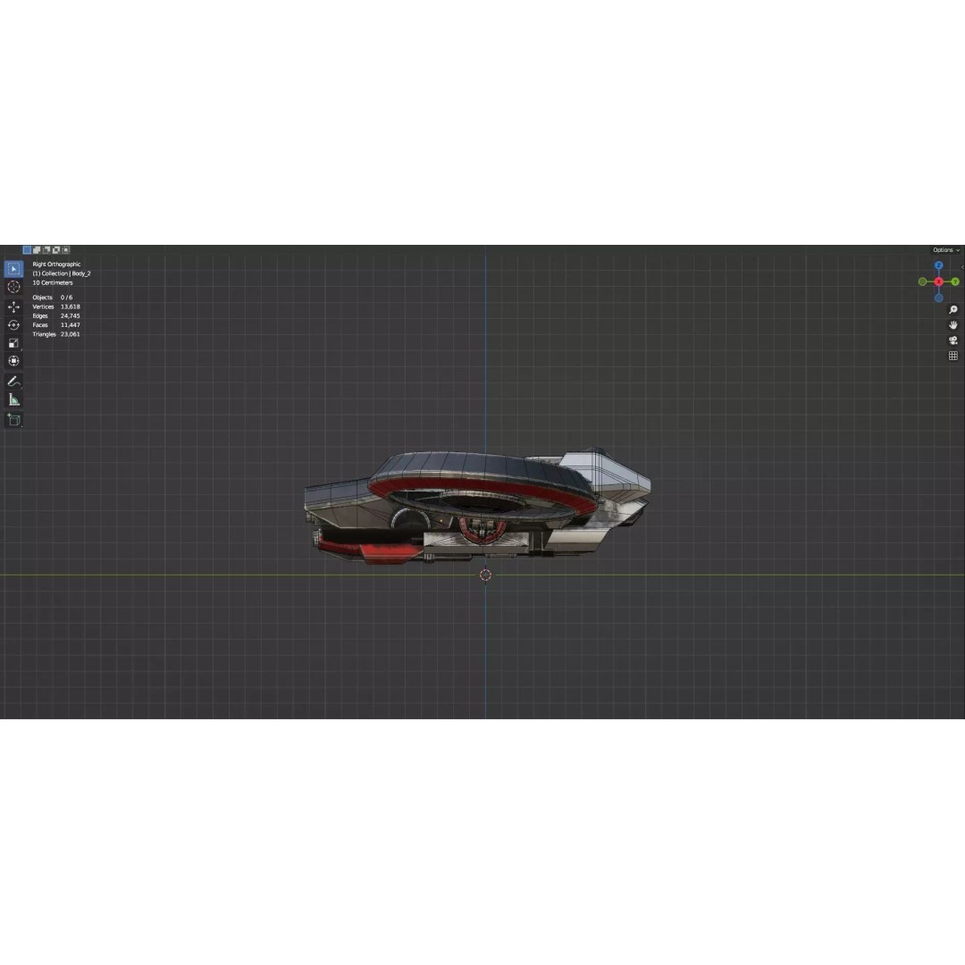 Low Poly Combat Drone 3D Model – Textured Military Asset, FBX, OBJ - View 21