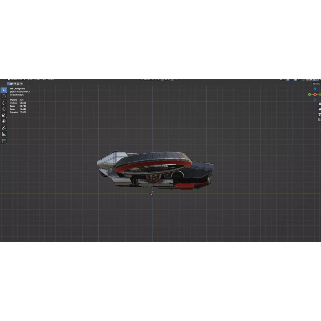 Low Poly Combat Drone 3D Model – Textured Military Asset, FBX, OBJ - View 23