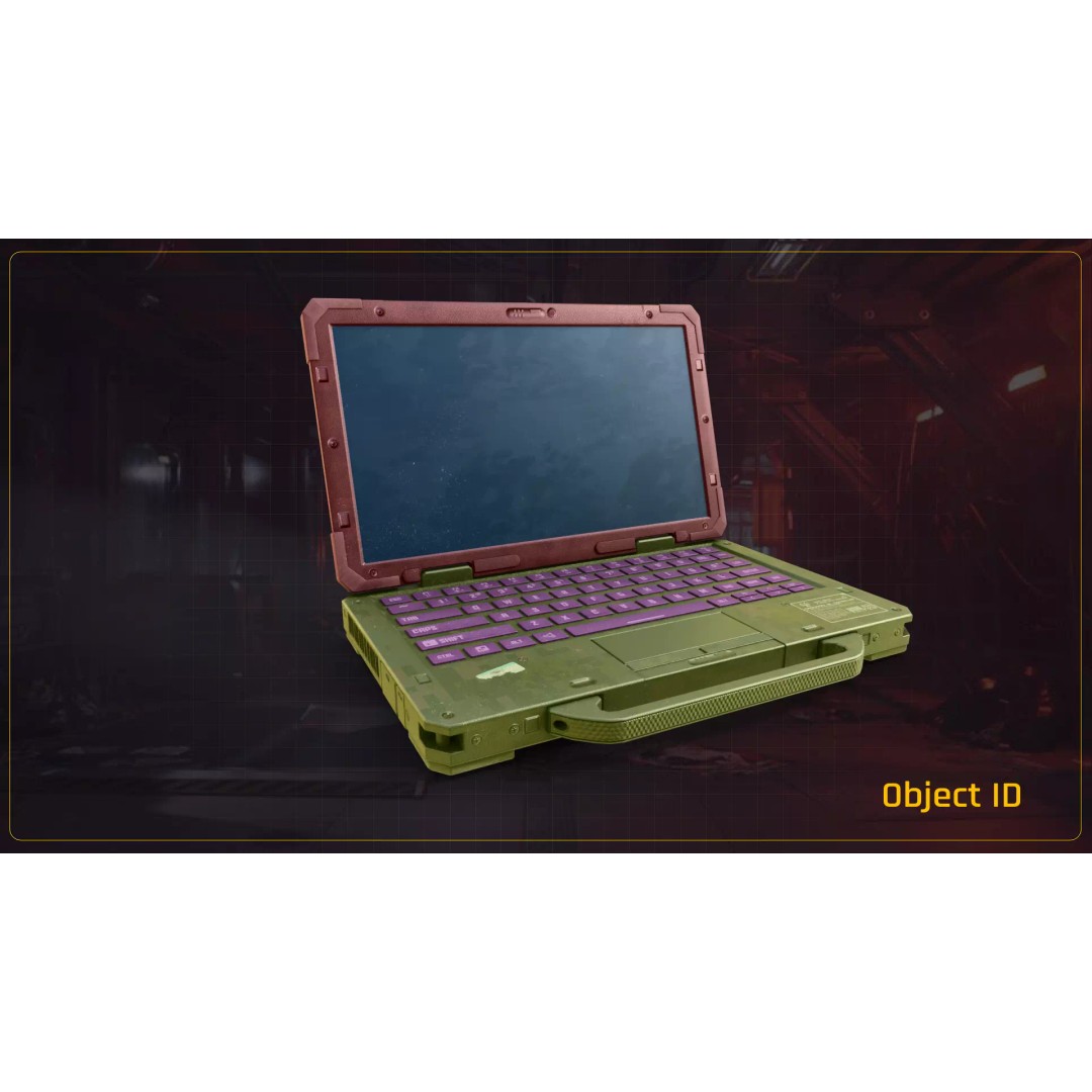 Tactical Laptop 3D Model – Low Poly Game Asset, FBX & OBJ Formats - View 20