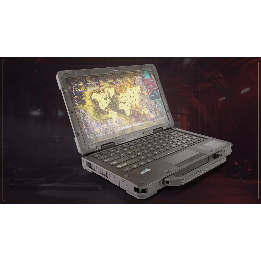 Tactical Laptop 3D Model – Low Poly Game Asset, FBX & OBJ Formats - View 3