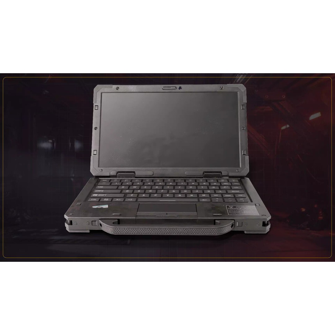 Tactical Laptop 3D Model – Low Poly Game Asset, FBX & OBJ Formats - View 4