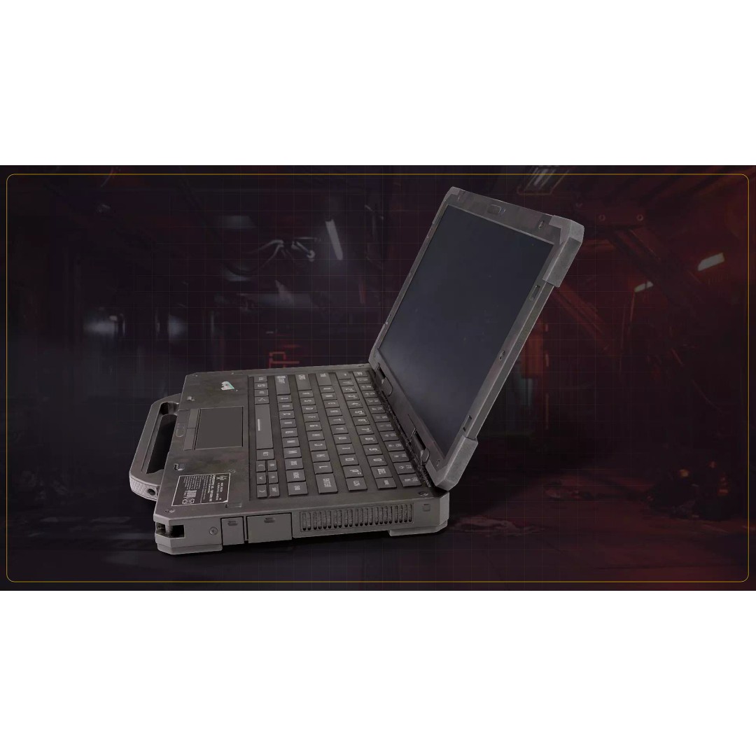 Tactical Laptop 3D Model – Low Poly Game Asset, FBX & OBJ Formats - View 7