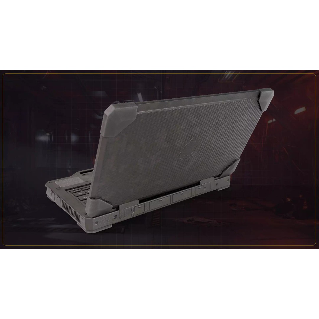 Tactical Laptop 3D Model – Low Poly Game Asset, FBX & OBJ Formats - View 8