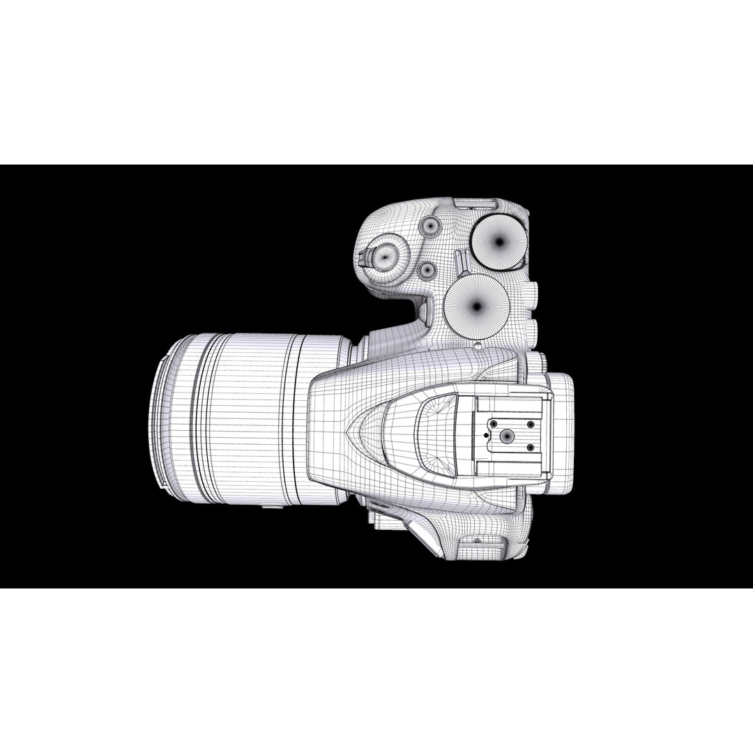 Nikon D5600 3D Model – Low Poly DSLR Camera, FBX & OBJ Formats - View 14