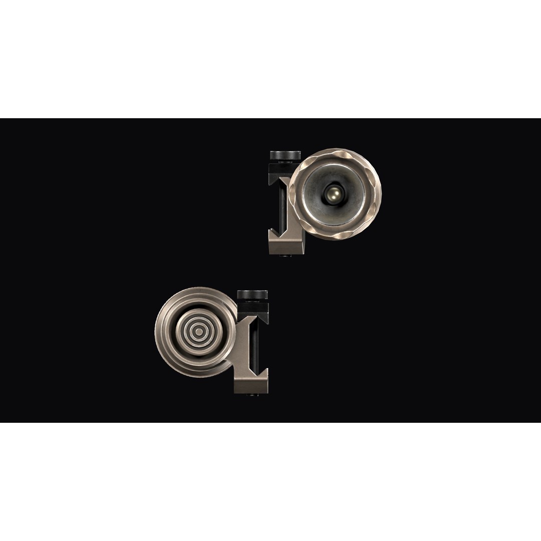 Insight WMX200 Tactical Weapon Light 3D Model – Low Poly Game Asset, FBX - View 16