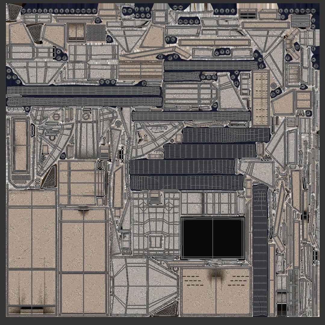 Sci-Fi Terminal 3D Model – Low Poly PBR Game Asset, FBX, Blender