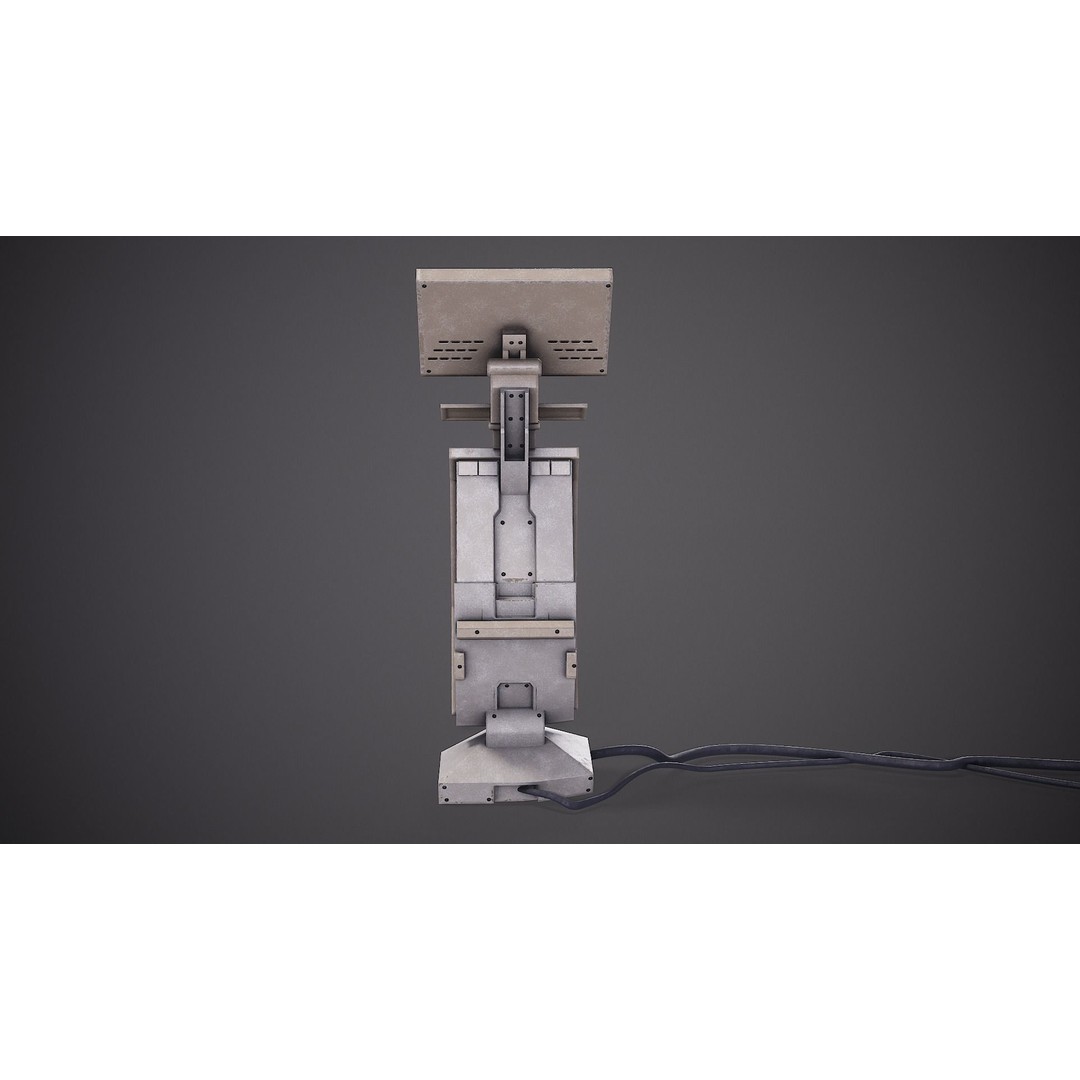 Sci-Fi Terminal 3D Model – Low Poly PBR Game Asset, FBX, Blender - View 14