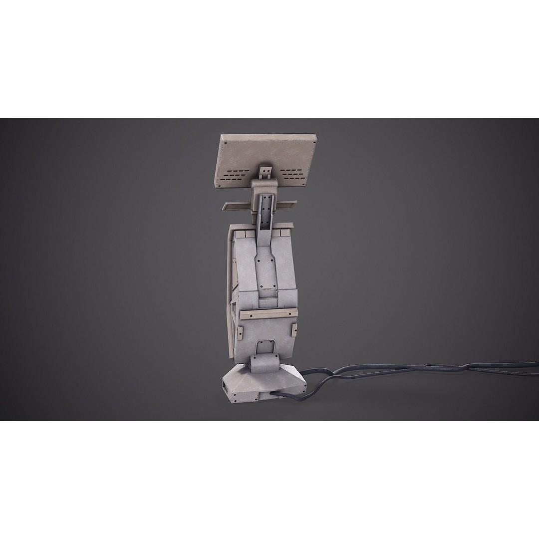 Sci-Fi Terminal 3D Model – Low Poly PBR Game Asset, FBX, Blender - View 15