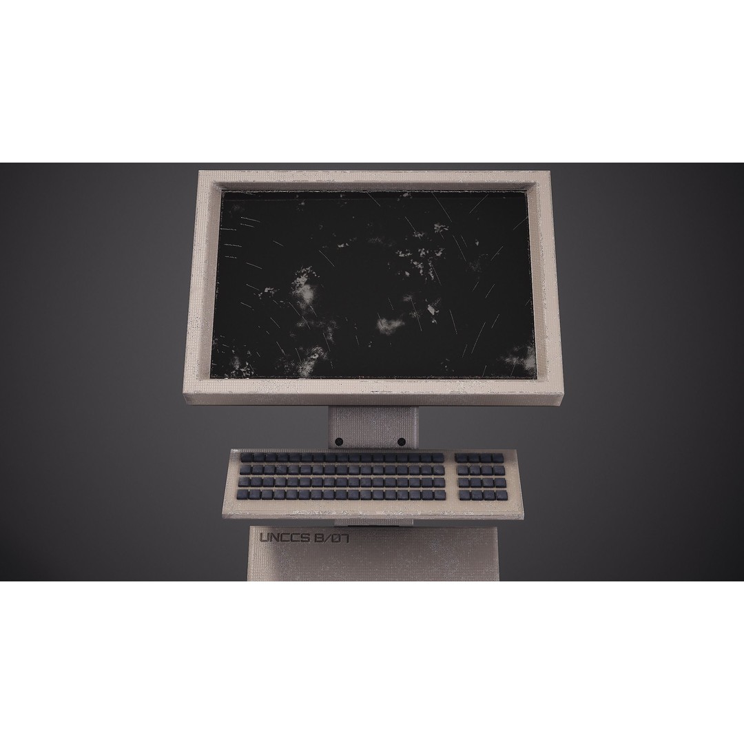 Sci-Fi Terminal 3D Model – Low Poly PBR Game Asset, FBX, Blender - View 18