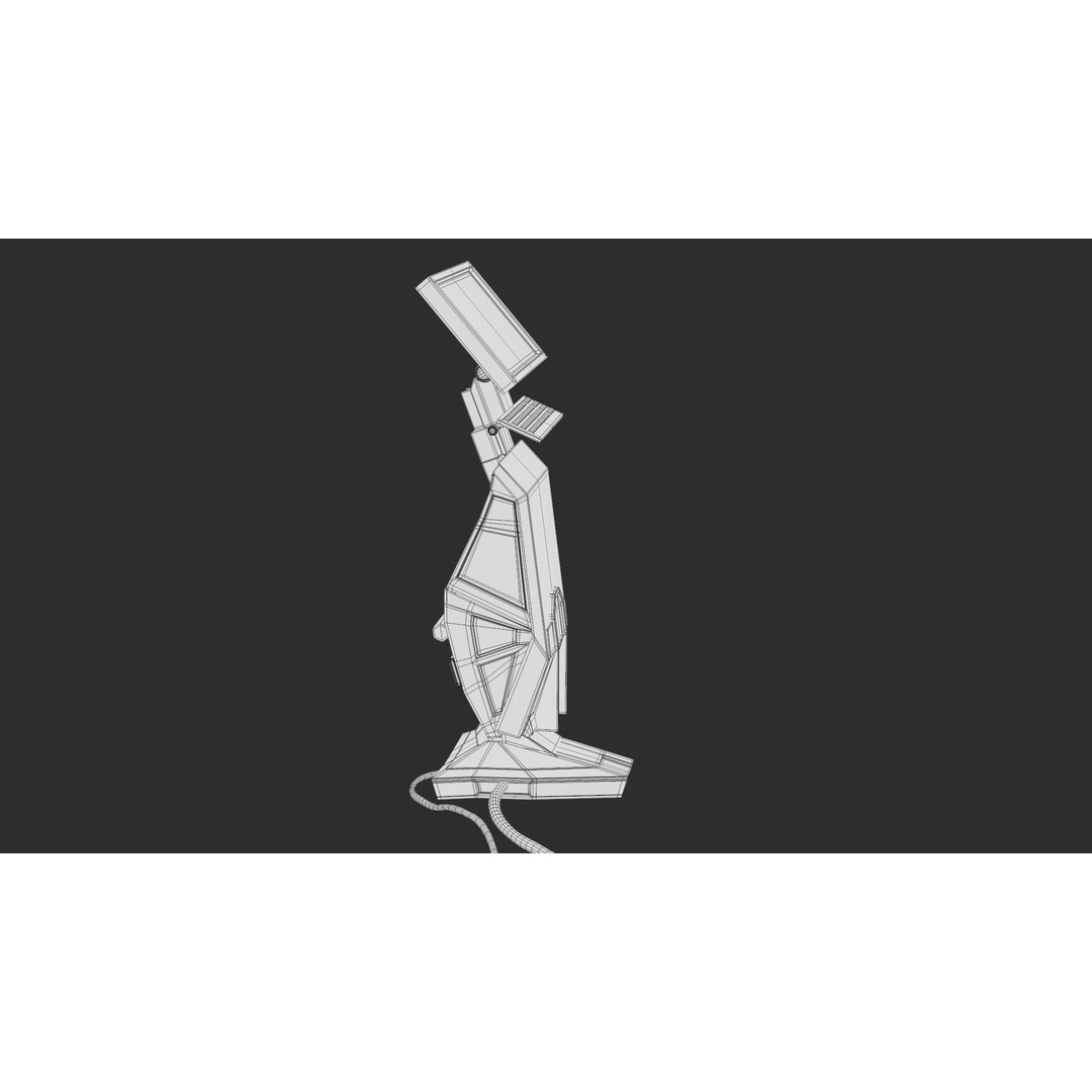 Sci-Fi Terminal 3D Model – Low Poly PBR Game Asset, FBX, Blender - View 25