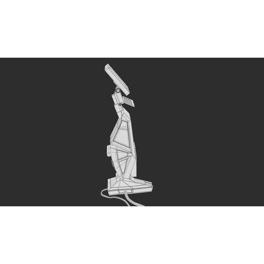 Sci-Fi Terminal 3D Model – Low Poly PBR Game Asset, FBX, Blender - View 26