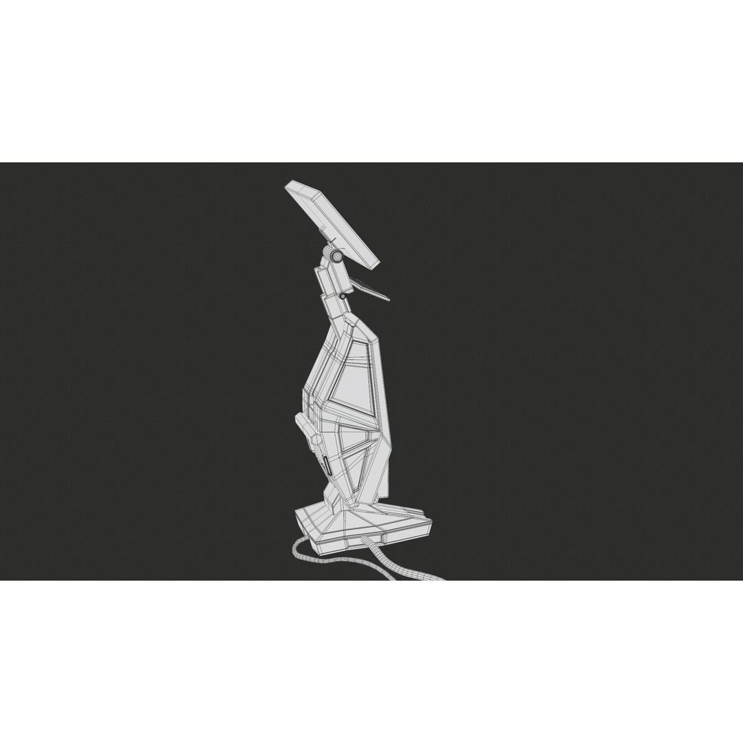 Sci-Fi Terminal 3D Model – Low Poly PBR Game Asset, FBX, Blender - View 27