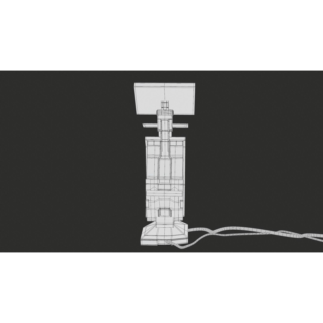 Sci-Fi Terminal 3D Model – Low Poly PBR Game Asset, FBX, Blender - View 33