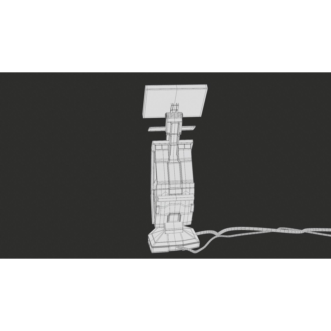 Sci-Fi Terminal 3D Model – Low Poly PBR Game Asset, FBX, Blender - View 34