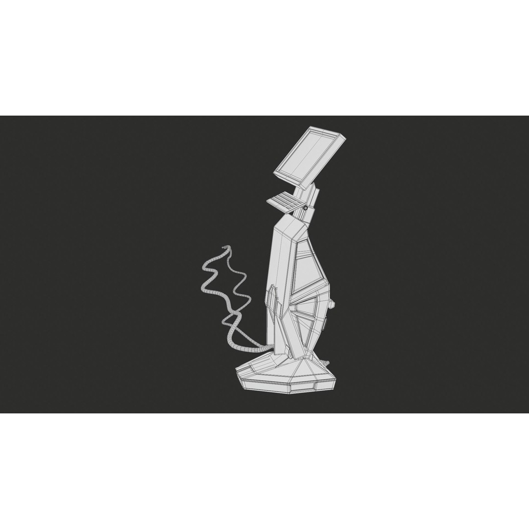 Sci-Fi Terminal 3D Model – Low Poly PBR Game Asset, FBX, Blender - View 42