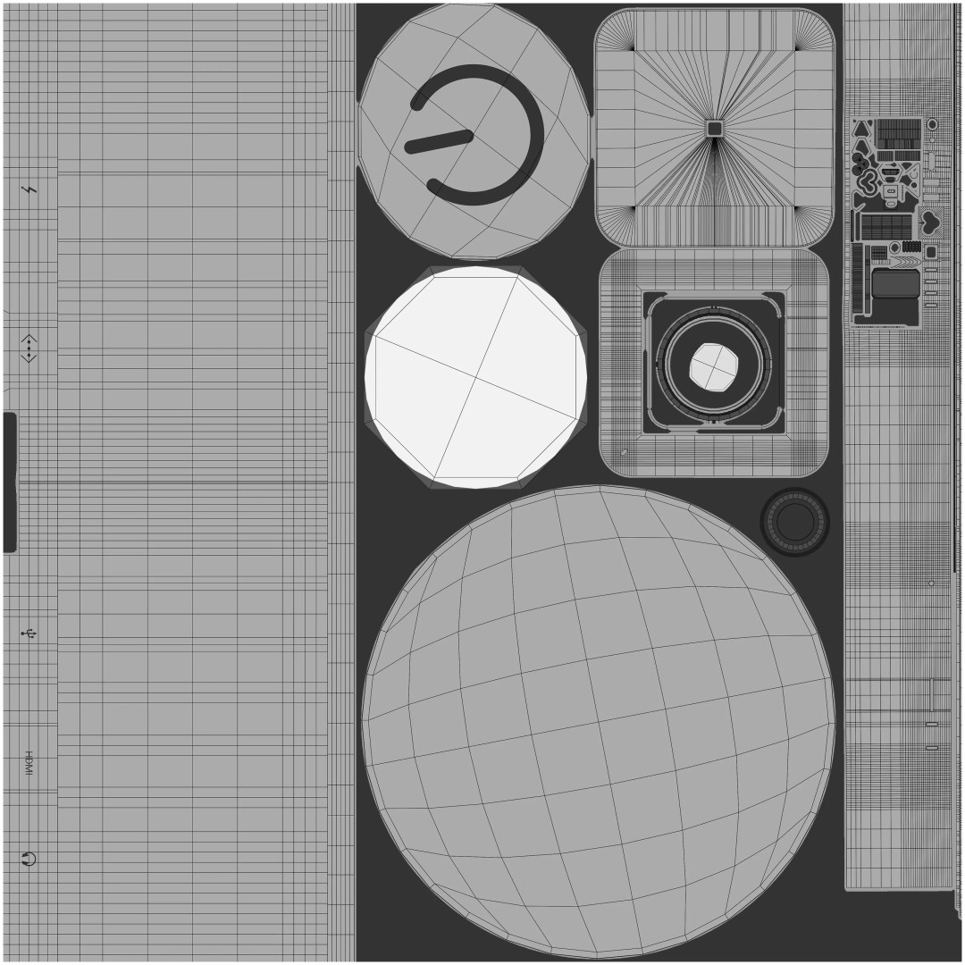 Apple Desktop Set 3D Model – High Poly PBR Asset for Blender, FBX - View 12