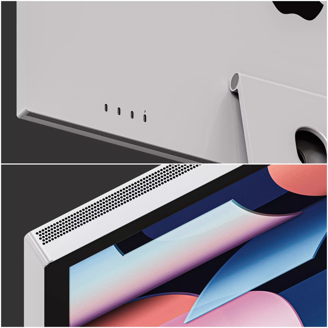 Apple Desktop Set 3D Model – High Poly PBR Asset for Blender, FBX - View 4