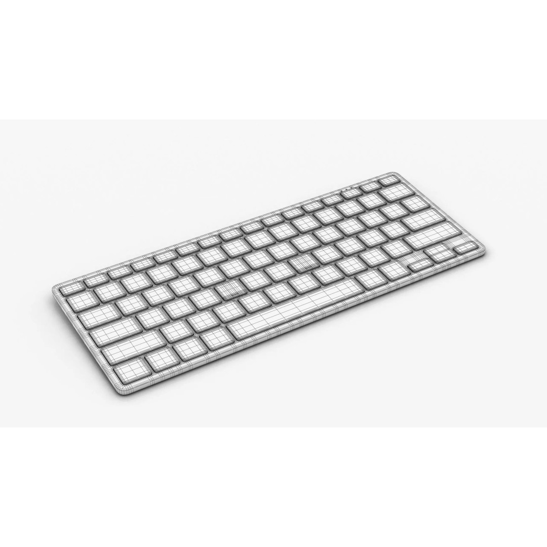 Samsung Smart Keyboard 3D Model – Low Poly Game Asset, FBX, PBR - View 13