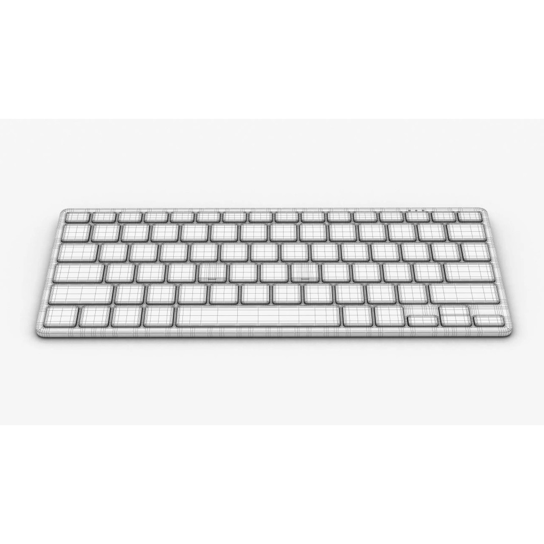 Samsung Smart Keyboard 3D Model – Low Poly Game Asset, FBX, PBR - View 14