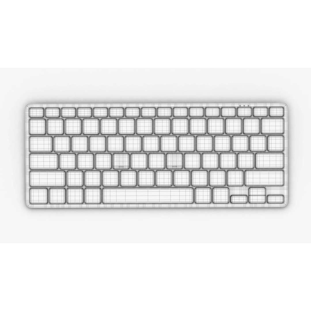 Samsung Smart Keyboard 3D Model – Low Poly Game Asset, FBX, PBR - View 15