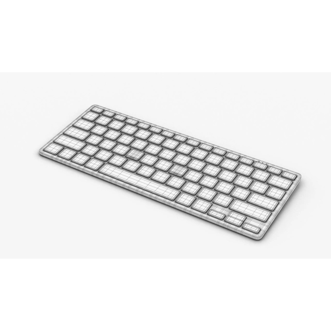 Samsung Smart Keyboard 3D Model – Low Poly Game Asset, FBX, PBR - View 16