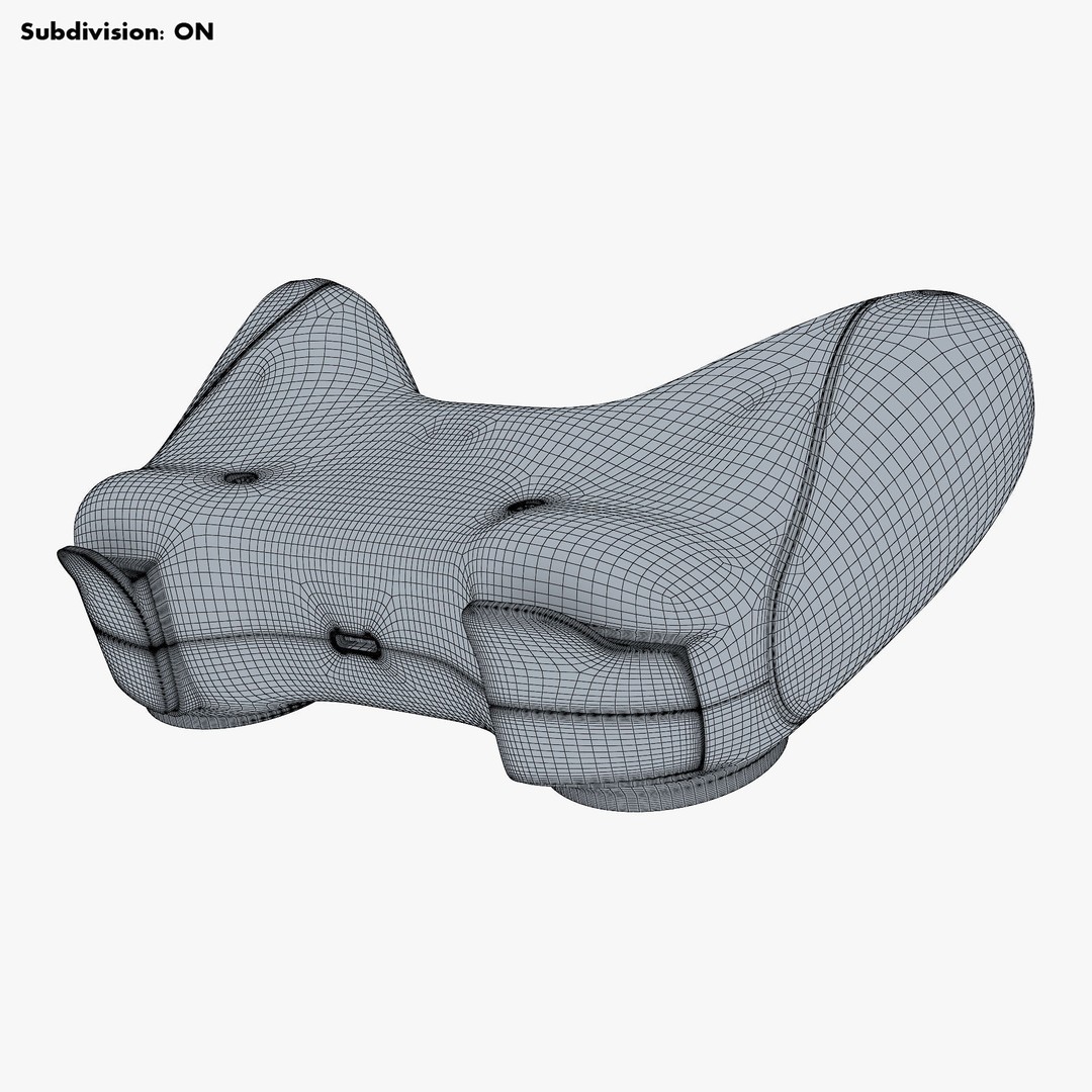 Generic Video Game Controller 3D Model – High Poly Game Asset, FBX, OBJ - View 33