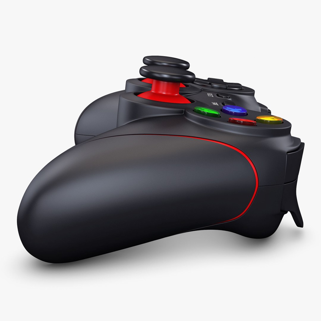 Generic Video Game Controller 3D Model – High Poly Game Asset, FBX, OBJ - View 8