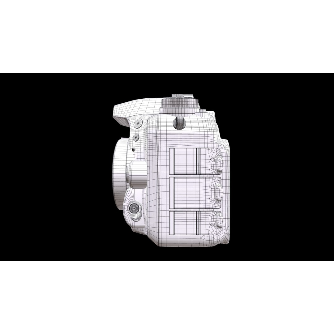 FUJIFILM X H2 3D Model – Low Poly Mirrorless Camera, FBX, PBR - View 20