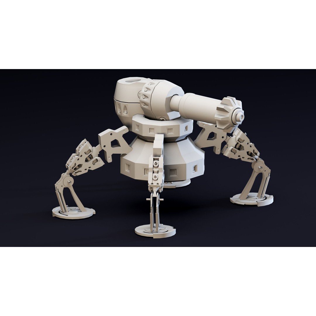 War Robots 3D Model – High Detail Sci-Fi Mecha Asset, FBX & Blender - View 11