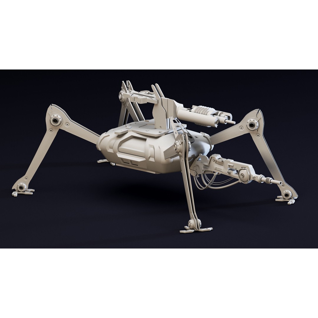 War Robots 3D Model – High Detail Sci-Fi Mecha Asset, FBX & Blender - View 7