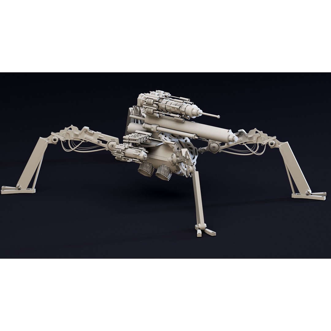 War Robots 3D Model – High Detail Sci-Fi Mecha Asset, FBX & Blender - View 9