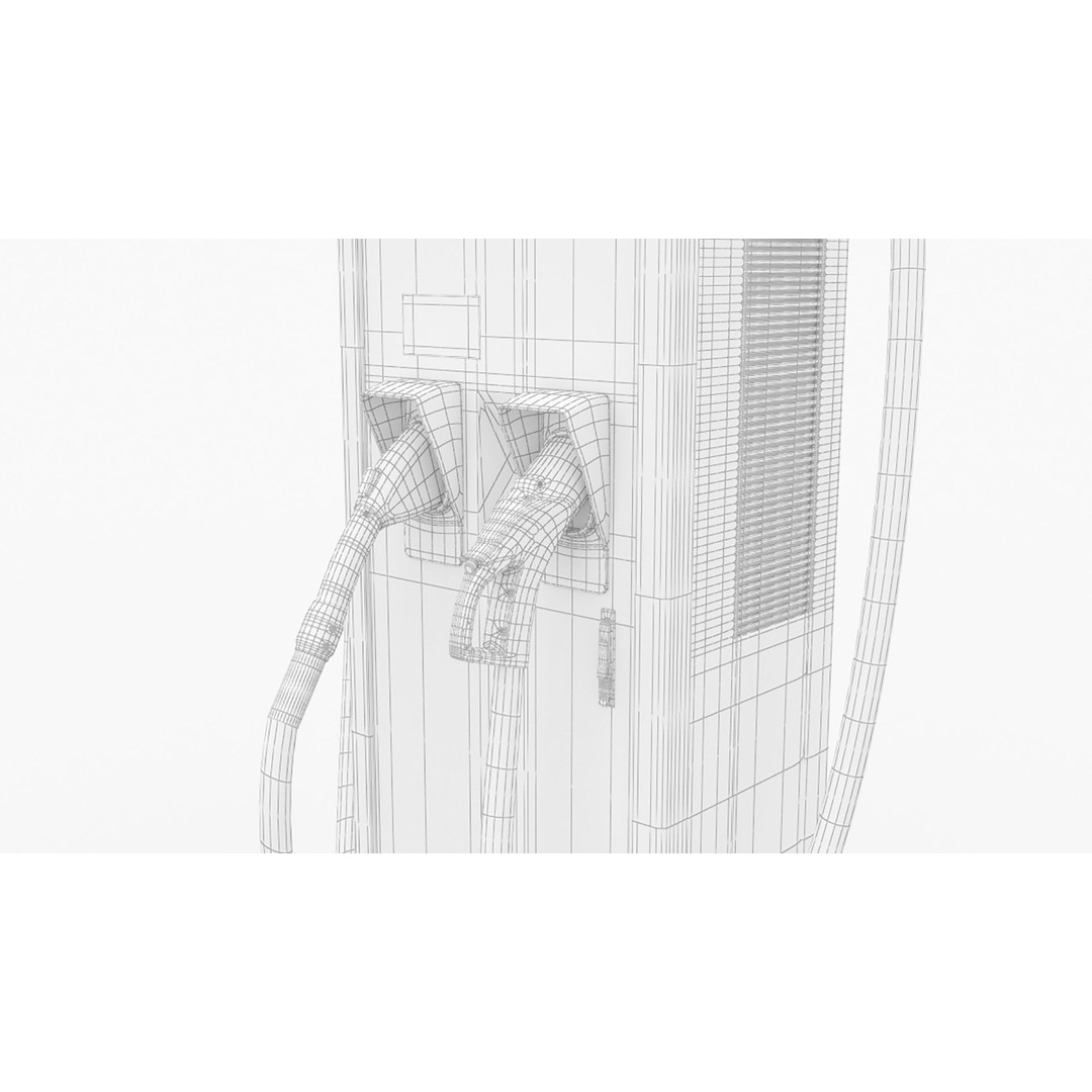 ABB Terra HP 150 350 3D Model – High Poly EV Charger Station, PBR - View 12