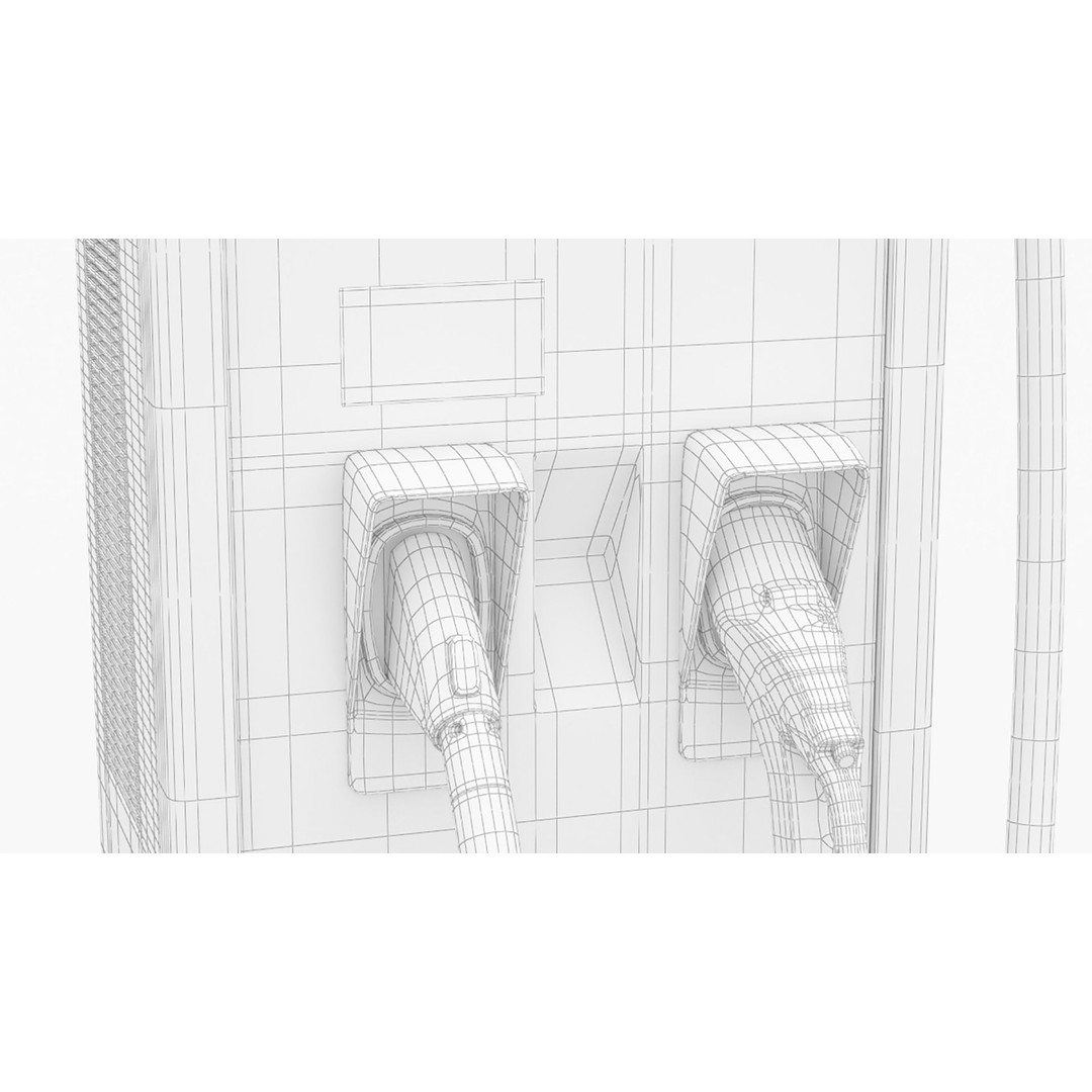 ABB Terra HP 150 350 3D Model – High Poly EV Charger Station, PBR - View 16