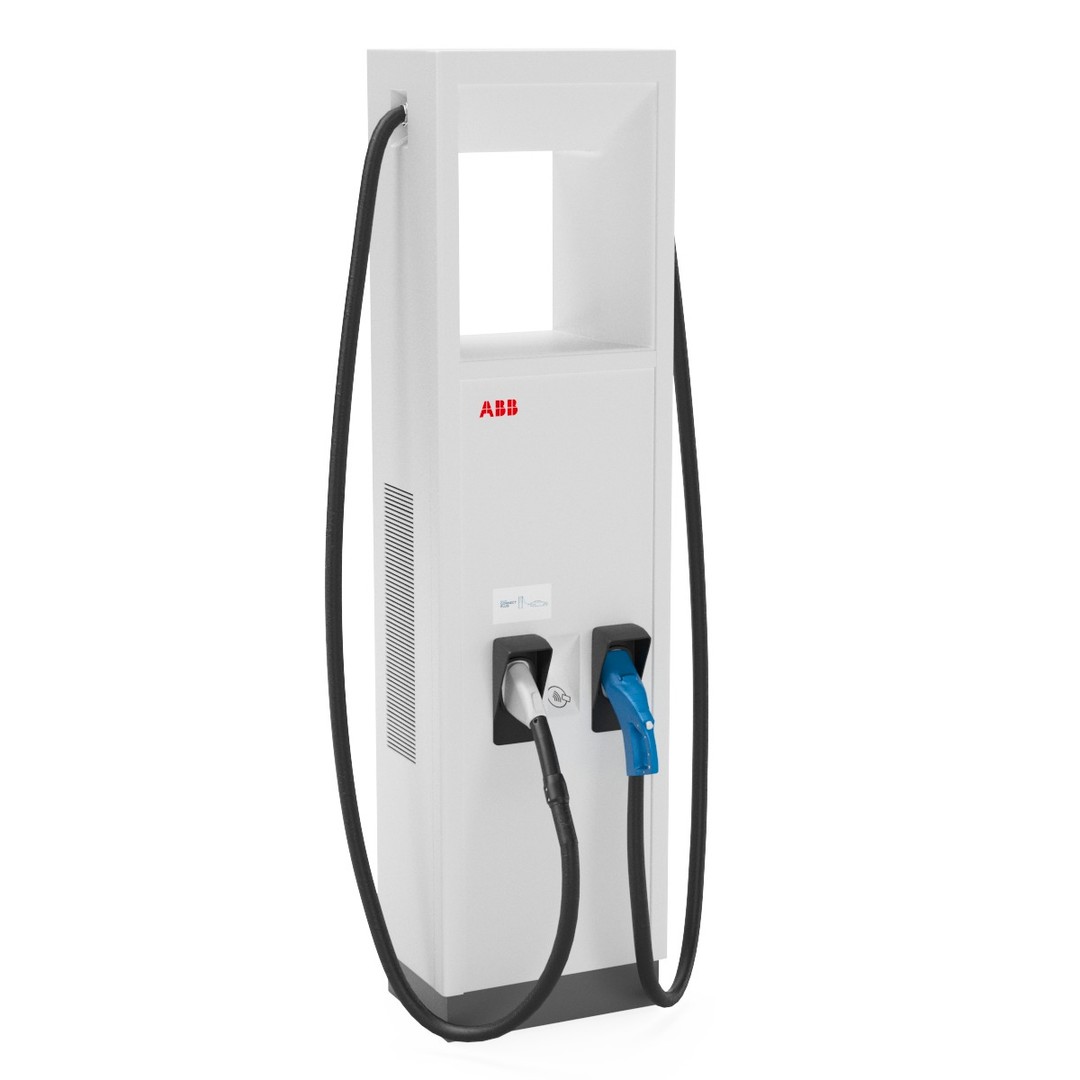 ABB Terra HP 150 350 3D Model – High Poly EV Charger Station, PBR - View 17